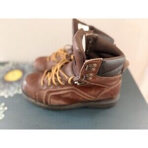 TEXAS STEER Leather Work Boots Sz 9 W Flexcore Comfort System Oil Slip Resistant